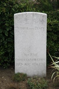 Les Baraques Military Cemetery Sangatte - Sun Pao Wen, 